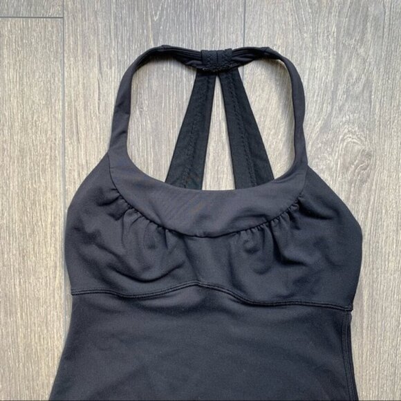 Lululemon Scoop Me Up Tank Top Black Racerback Size 4 - Picture 4 of 11